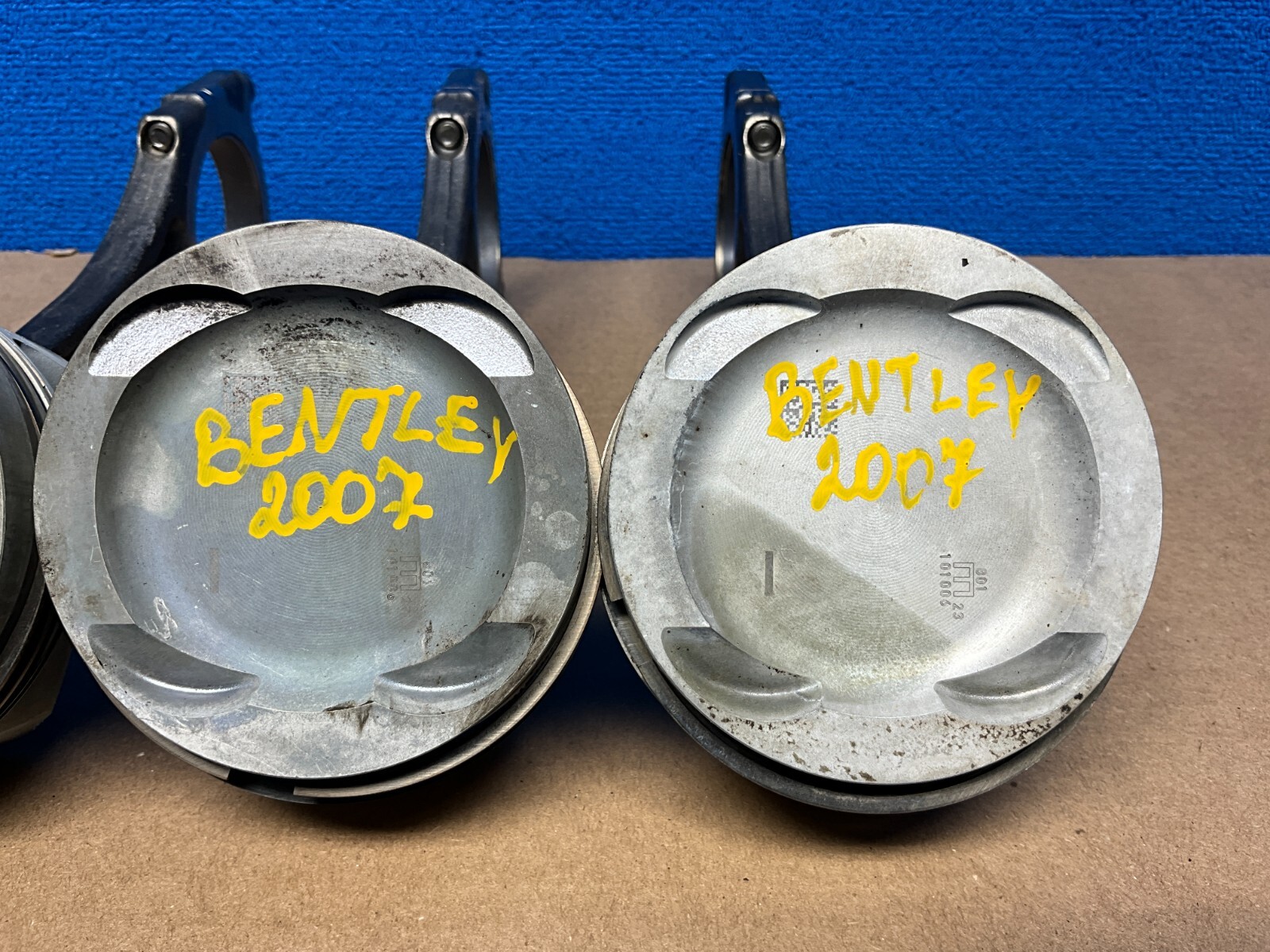 2006 - 2010 BENTLEY CONTINENTAL GTC ENGINE PISTON W/ CONNECTING ROD SET OF 3 OEM