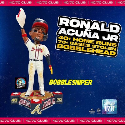 RONALD ACUNA JR Atlanta Braves 40 Home Runs & 70 Stolen Bases MLB