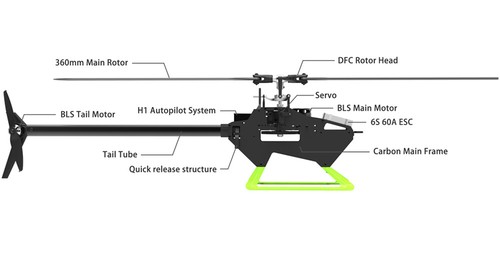 Fly Wing FW450L V3 6CH GPS 3D Hovering Auto Return RC RTF Helicopter 2 Battery - Picture 24 of 30