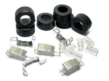 18pc BTO TYCO CURVEHUGGER HP2 HP3 HO Slot Car TUNE UP KIT Shoes Spings Tires USA