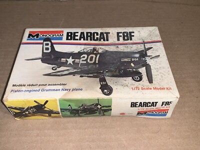 Vintage Monogram Bearcat F8F Airplane 1/72 Scale Model Kit 6789 | eBay