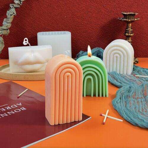 Candele fai da te stampi cera di soia stampi candela aromaterapia sapone stampi silicone - Foto 4 di 53