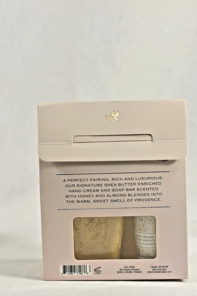 Pre de Provence Honey Almond Shea Butter 150g Soap &  1oz Hand Cream Gift Set - Image 4 of 4