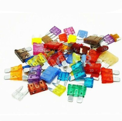 242 Pcs Medium + Small Size 7 Kind Assortment Kit Universal Auto Blade Fuse Set