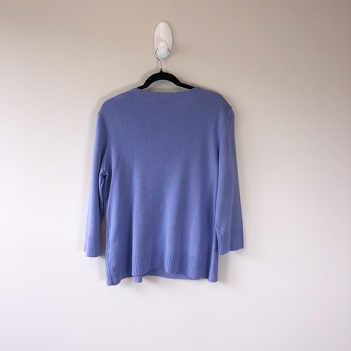 Monterey Bay 100% Cotton Knit Top Blue Wood Buttons Lagonlook Size Large NWOT’s - 第 12/20 張圖片