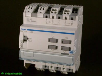 Hager TXA224 EIB KNX Jalousieaktor 4fach 230V mit Handbedienung