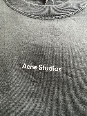 Acne Studios Logo T-shirt Cedar Green Size Medium