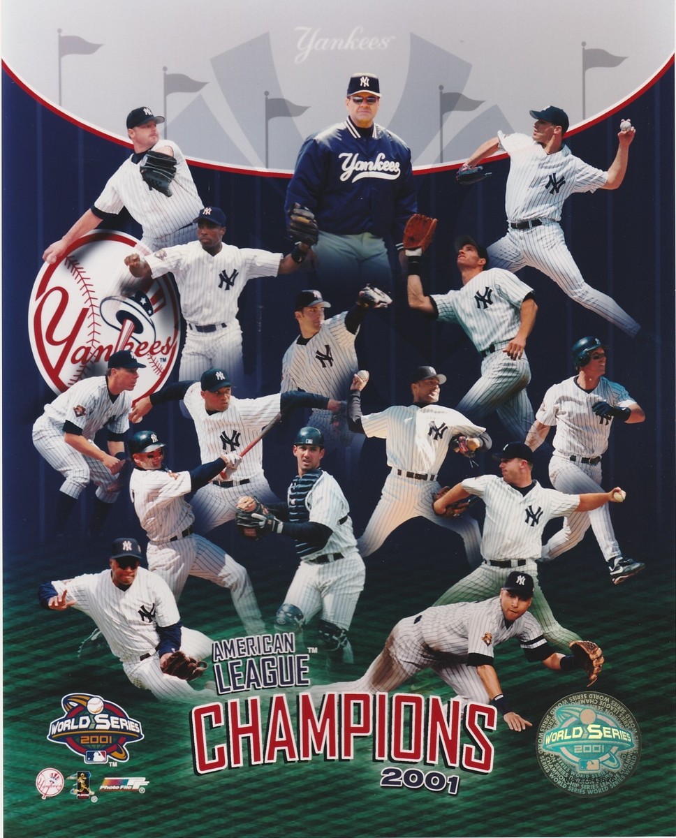 2001 NY YANKEES 8X10 AL DIVISION CHAMPIONS COLLAGE TEAM LICENSE