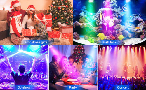 IP65 Waterproof LED Par Can Light 360W 4 in 1 RGBW DMX Outdoor Stage Lighting DJ - Picture 8 of 14