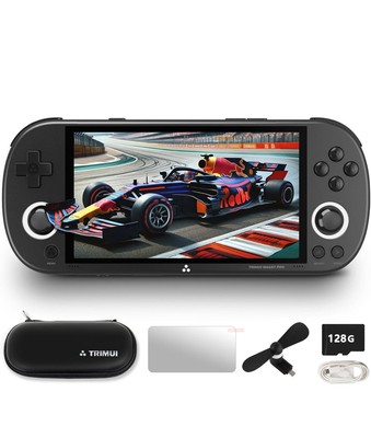 Trimui Smart Pro Handheld Game Console -4.96 Display Console Preinstalled ..