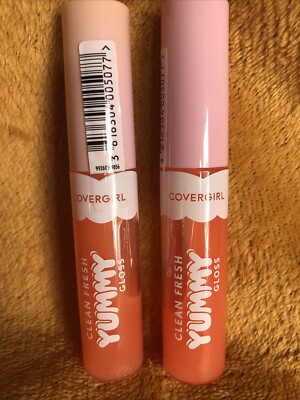 CoverGirl Clean Fresh Yummy Lip Gloss 0.33 fl oz 250 Peach Out Lot Of 2