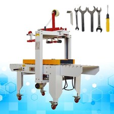 110V 180W Automatic Belt Sealing Machine 1000 Boxes/Hour 35-55mm Tape