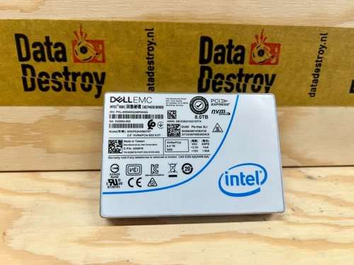 DELL intel DC P 4510 8TB NVMe U.2 SSDPE2KX080T8T DELL PN: 0D08Y8  D08Y8