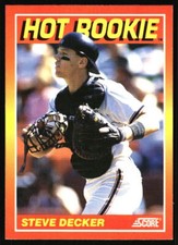 1991 Score Steve Decker #8 San Francisco Giants
