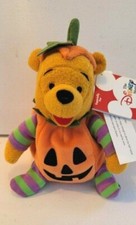 Disney Store Pooh 9" Halloween Pooh Mini Bean Bag WT The Disney Store