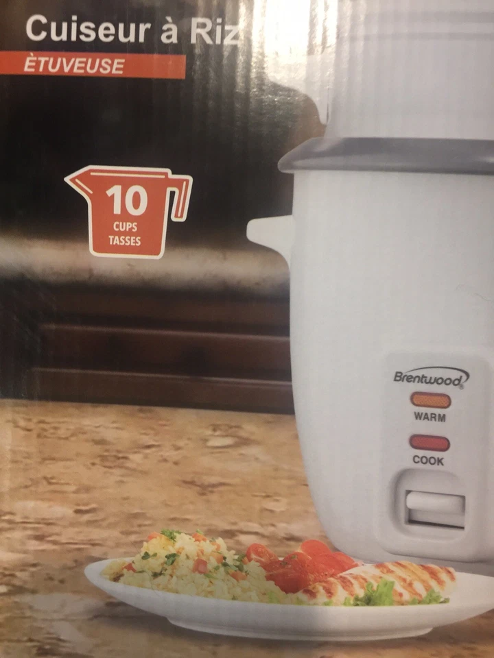 NUEVO Arrocera Brentwood Appliances 10 tazas con vaporizador Foto 3 de 4