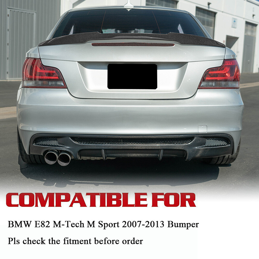 Carbon Fiber Rear Bumper Diffuser Lip for BMW E82 E88 118i 120i M