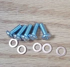 1955 56 57 CHEVY PHILLIPS HEAD GAS TANK SENDING UNIT SCREWS with COPPER WASHERS