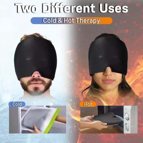 Hot & Cold Therapy Migräne Kopfschmerzlinderung Kappe - Bild 5 von 12