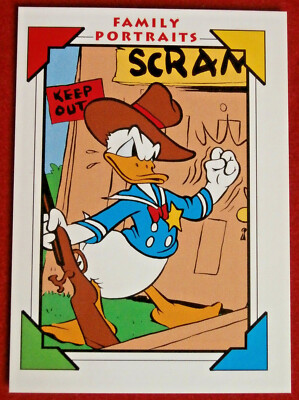 Disney COLLECTOR CARDS - Card #138 - TRUANT OFFICER DONALD - IMPEL 1991