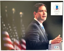 SENATOR MARCO RUBIO SIGNED 11x14 PHOTO FLORIDA SECRETARY OF STATE GOP 2028 c BAS