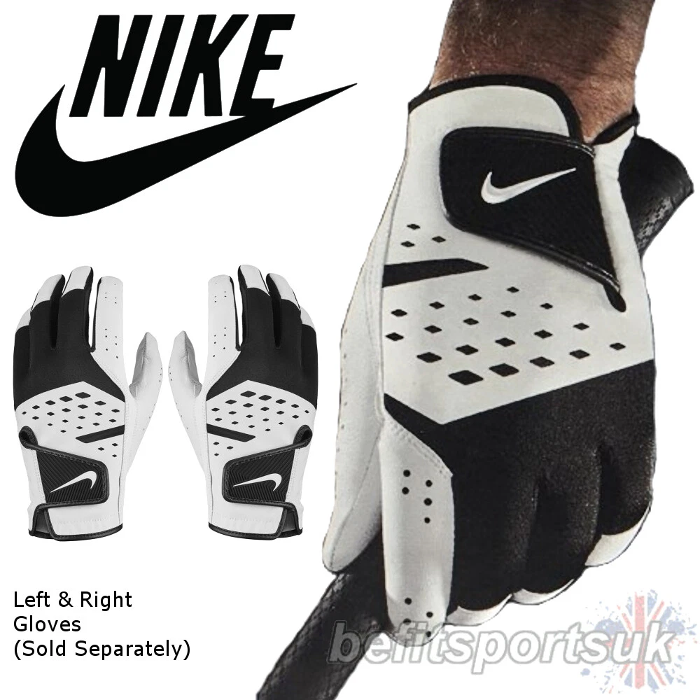 Menstruatie vriendschap luister NIKE GOLF LEFT RIGHT GLOVE MENS TECH EXTREME BOWLING STRETCH LEATHER WHITE  | eBay