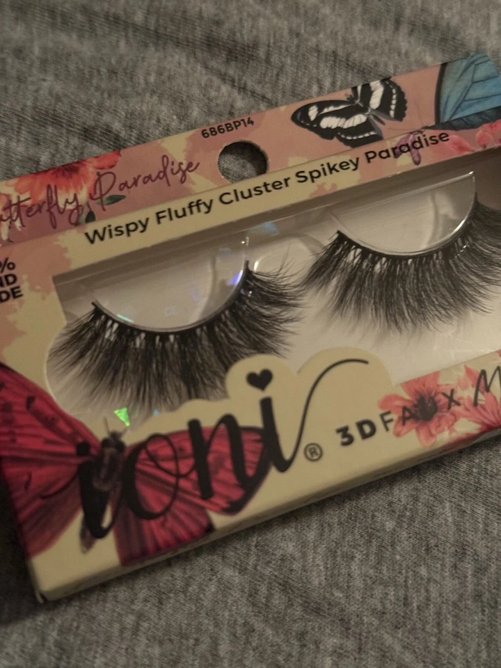lONI PESTAÑAS WISPY ESPONJOSO RACIMO SPIKEY PARADISE COLECCIÓN MARIPOSA (PAQUETE DE 3) Foto 3 de 4