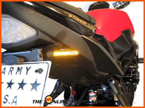 Pencil Style Black LED Indicators For Ducati Hypermotard / Multistrada Models - Picture 4 of 5