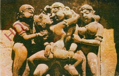 Ansichtskarte: - Kashi Vishwanath Tempel, eine Figur