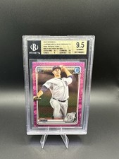 2020 Bowman Chrome Mega Box Pink Refractor Tarik Skubal PROSPECT /199 BGS 9.5