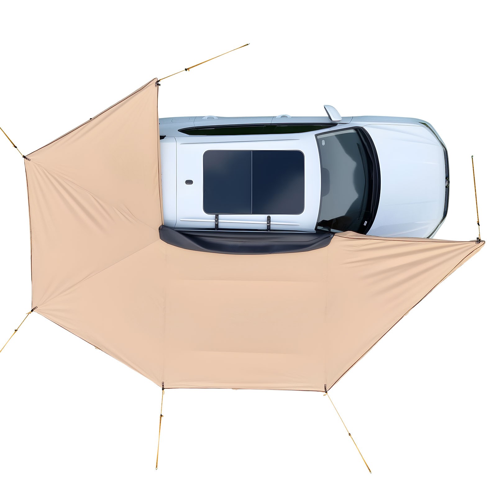 Uimoso 270° Vehicle Awning, 133 sq.ft, Waterproof, UV50+ Protection, Driver Side