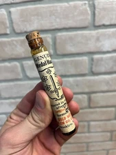 Vintagle Gold Medal Haarlem Oil Labeled Glass Medicine Bottle Tube Full Brooklyn