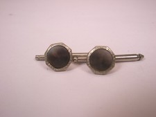 SINGLES 2 5/16" Gray MOP Octagons Vintage Formal Tux Prom Shirt Stud c2003