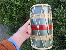Dholak Drum Wooden Vintage 30 x 18cm  With Rope Tuning 12 x 7" Percussion Music