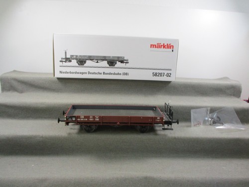 Märklin Spur 1 58207-02 Offener Güterwagen Niederbordwagen der DB in OVP | Condition: Gebraucht