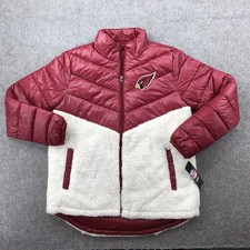Arizona Cardinals Jacket Womens Medium Red White NFL Football NFL Team Apparel