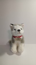 FAO Schwarz Realistic Siberian Husky Dog Puppy Plush Soft Stuffed Animal