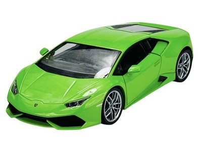 WELLY LAMBORGHINI HURACAN LP 610-4 GRUN 1:24 DIE CAST METAL MODEL NEU KASTEN