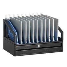 10-Device Charging Cabinet for Tablet Laptop, Open Charging Station, for Homes
