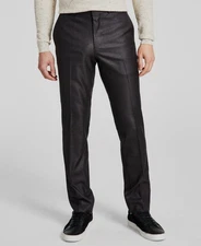 Kenneth Cole Men's Gray Techni-Cole Slim Fit Suit Separate Pants Size 36W 30L