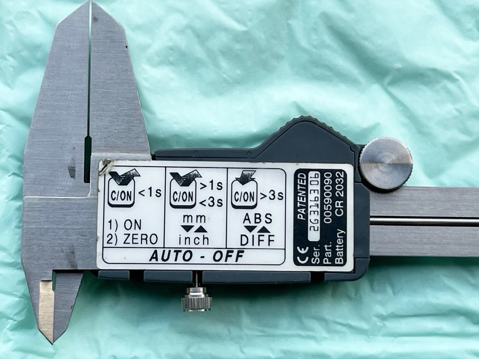 ***Conjunto de micrômetro/caliper/régua marrom e afiado 599-868-150 FEITO NA SUÍÇA BOM*** - Imagem 4 de 4