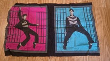 Young Elvis Presley Rock Roll Dancing Block Panel Cotton Fabric 18X11 Inch