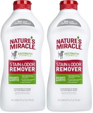 Nature's Miracle Stain  Odor Remover For Dogs 32 oz Odor Control Pour 2 Pack
