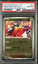 PSA 10 Pokemon Promo Card Hiroshima's Pikachu 261/SV-P Special Box...