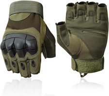 Outdoor Fingerless Gloves for Men - Driving, Hiking, Biking  Motorcycle Gloves