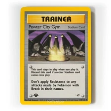 Pokemon - Pewter City Gym - 1st Edition - 115/132 - Gym Heroes - Uncommon
