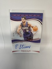🏀#d /25 PEJA STOJAKOVIC 2023-24 PANINI IMMACULATE HERALDED SIGNATURES RED AUTO