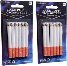 Fake Cigarettes, 3.25 Inch Fake Puff Cigarettes Pack of 12 , Faux Cigs with a...