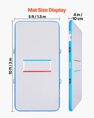 Inflatable Wrestling Mat Martial Arts Mat 10x5 ft Gymnastics MMA Jiu Jitsu Mat
