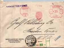 BH GOLDPATH: Netherlands cover 1935 to USA registered BH012_P06